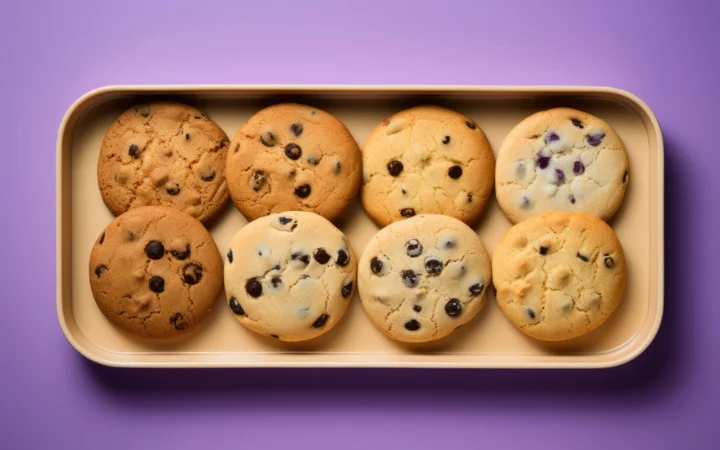 A comparative display of Ghirardelli chocolate chips alongside other brands, highlighting the differences in quality and appearance.