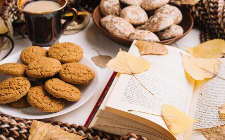 A collage of three types of cookies - chocolate chip, peanut butter kiss, and sugar cookies, each representing a classic recipe from cookbook.