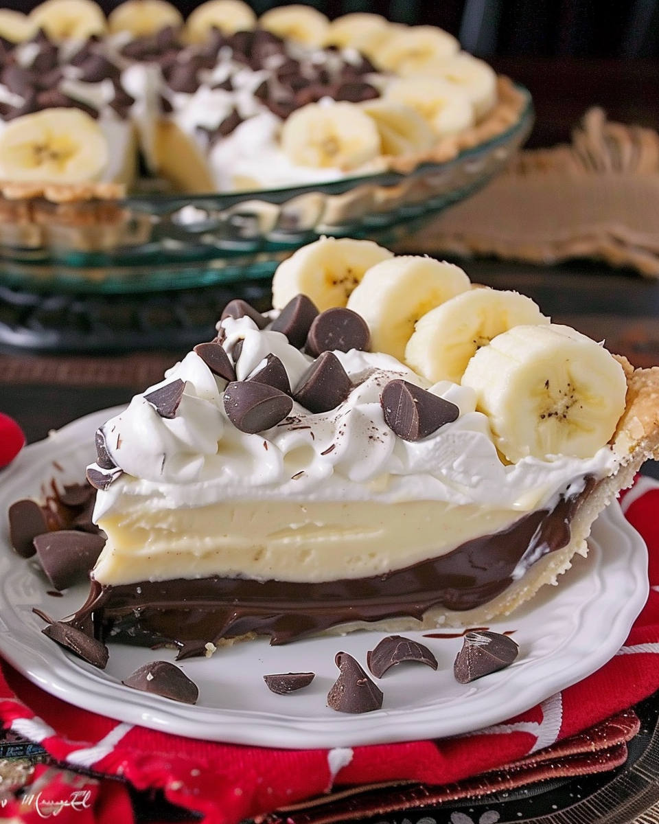 Fudge Bottom Banana Cream Pie Recipe - Morselship