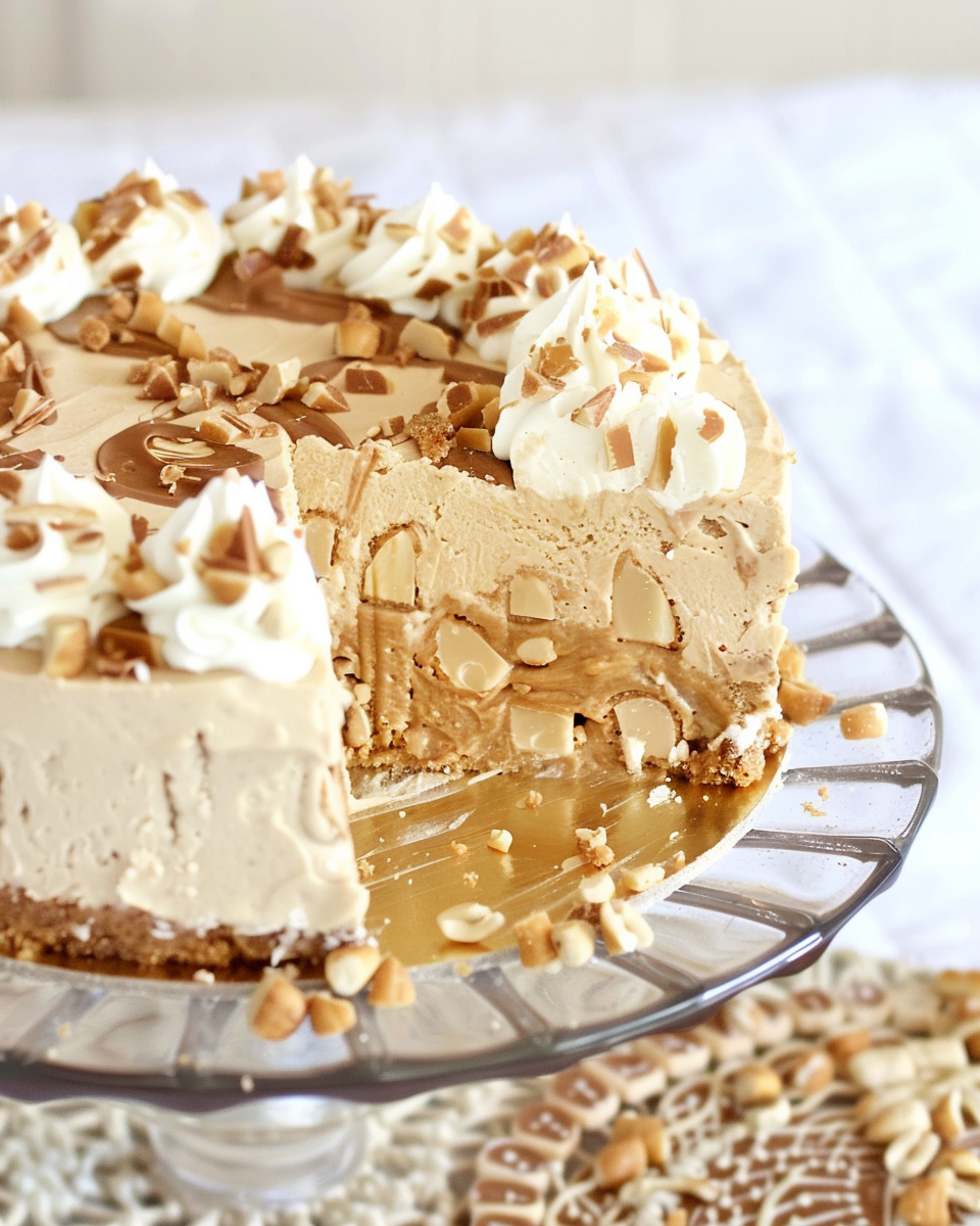 White Chocolate Peanut Butter Blondie Cheesecake Recipe - Morselship